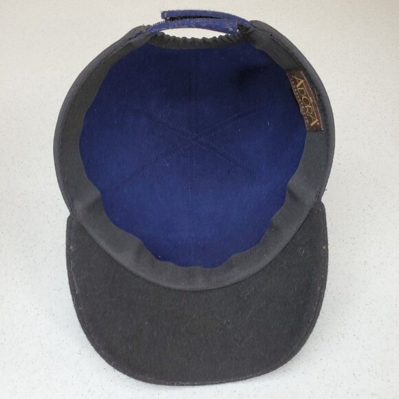 ADORA Equestrian Hat Unisex 7.5 Blue Black Brim Hook Loop Closure Padded Horse - Picture 6 of 9